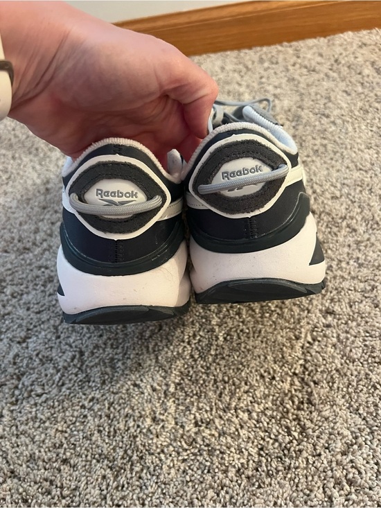 Reebok Men’s Gray and White Suede-Trim Sneakers main image 8